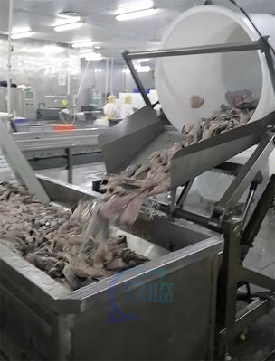 متين 2200W معالجة المأكولات البحرية المعدات مقاومة للارتداء 300KG