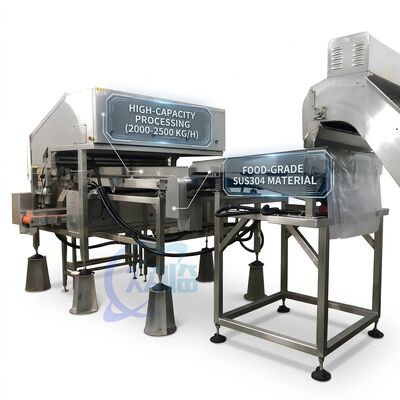 سعر جيد آلة قطع رأس الجمبري ذات القدرة العالية 316L الفولاذ المقاوم للصدأ 500-800KG 7.5KW 50Hz متصل