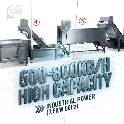سعر جيد آلة فحص رأس الجمبري ذات السرعة القابلة للتعديل مكافحة التآكل SUS316 2500-3000KG 3.0KW 380V متصل