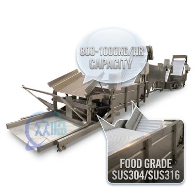 سعر جيد Fully Automatic Prawn Head Removal Machine Hygienic SUS304 1500-2000KG 11.7KW 50Hz متصل